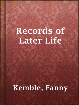 cover image of Records of Later Life